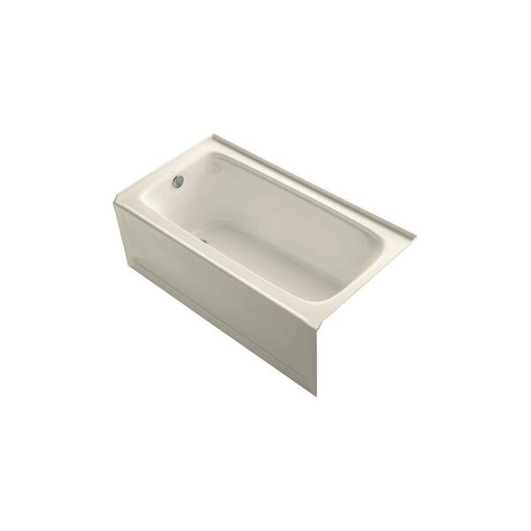 KOHLER Bancroft 5 ft. Left Drain Bathtub in Almond