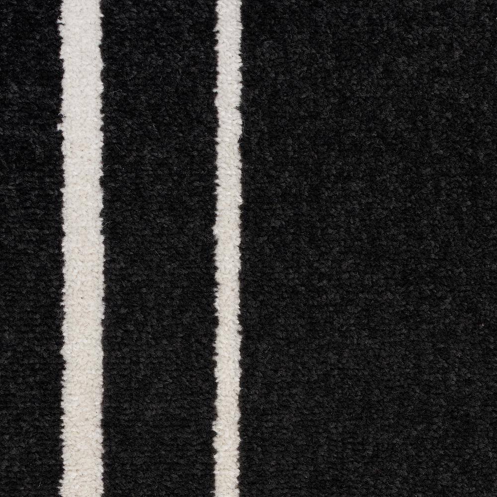 Black Ivory 10' x 14' Solid Synthetic Indoor/Outdoor Rug