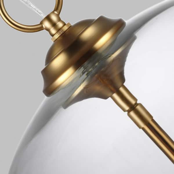 Lawler 16 in. W 3-Light Burnished Brass Pendant