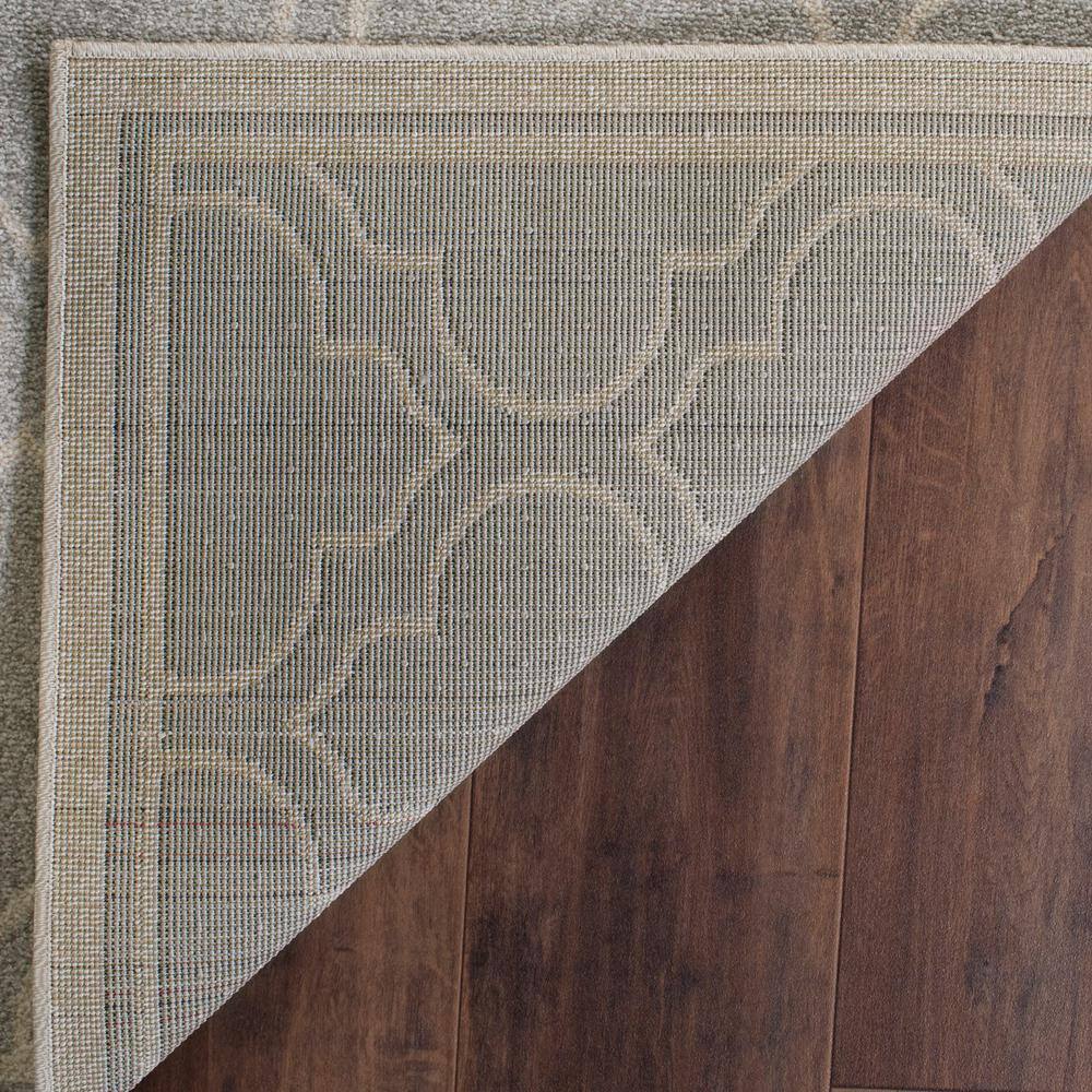 Elysian Grey and Light Grey Hand-knotted Geometric Runner Rug - 2'3" x 13'