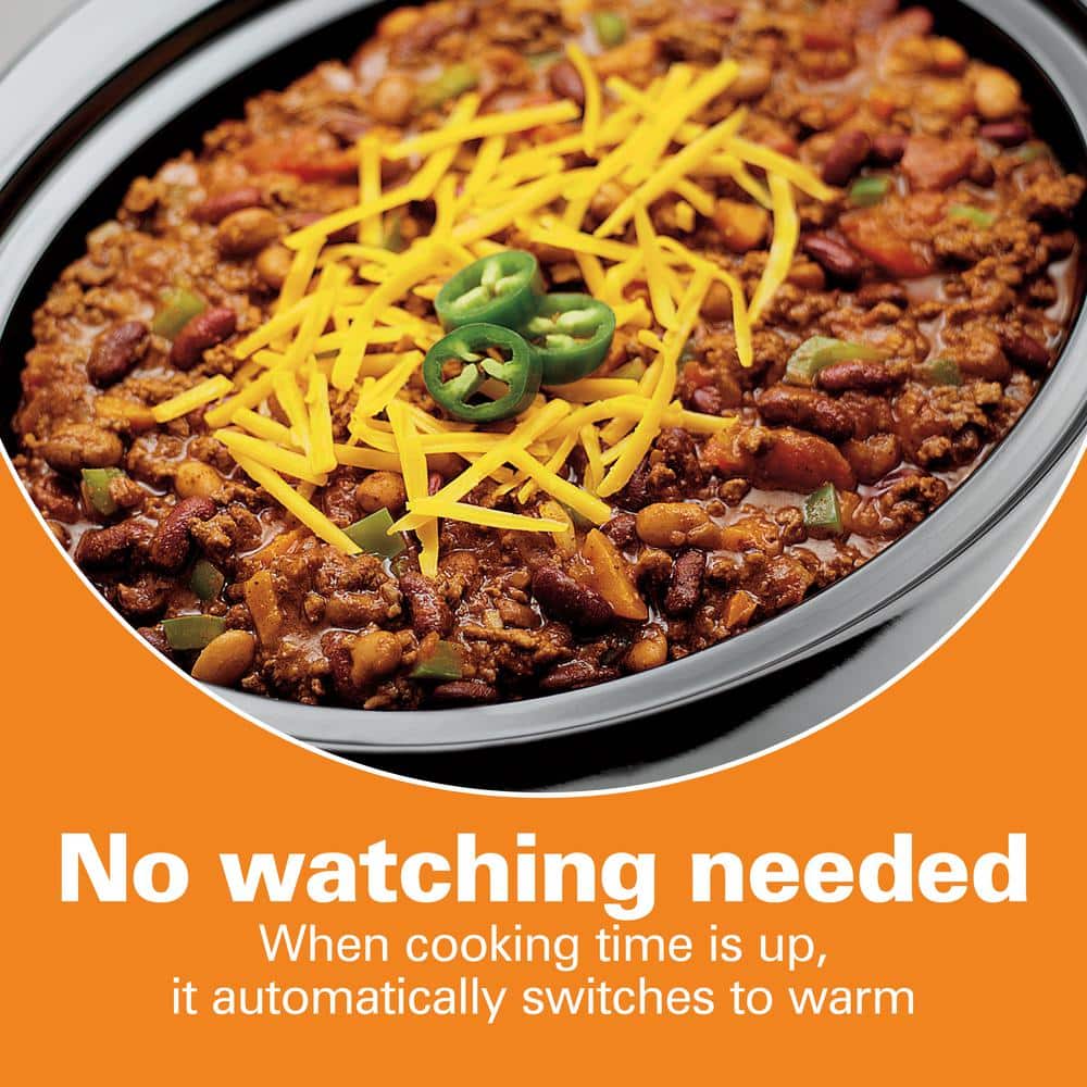 Hamilton Beach 7 Quart Stainless Steel Programmable Slow Cooker
