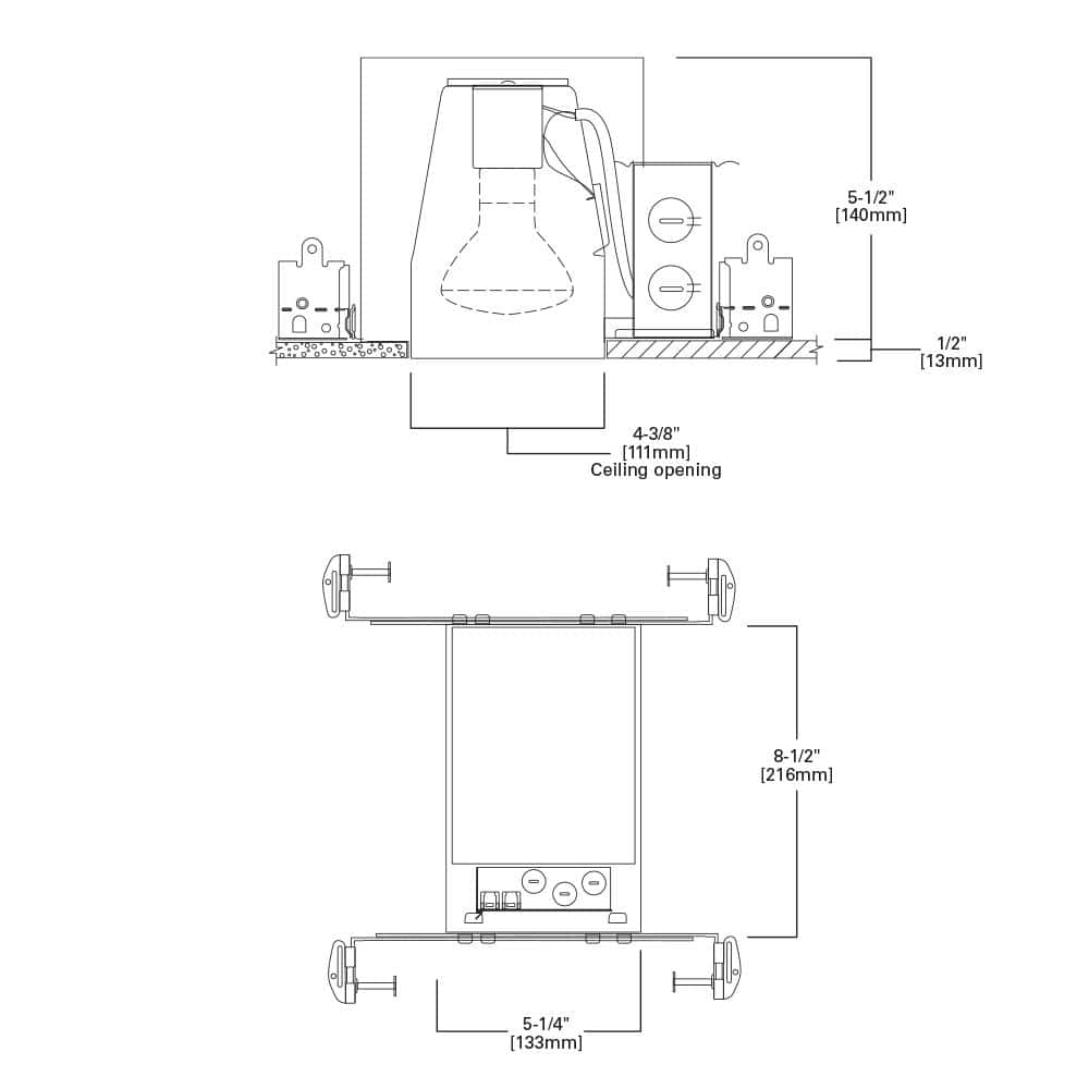 Halo 4-inch Aluminum LED Recessed Lighting Housing for New Construction