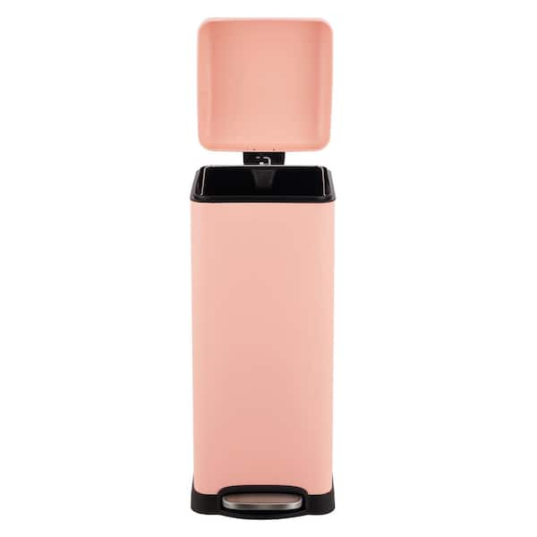 happimess Betty Retro 8-Gal. Step-Open Trash Can, Flamingo Pink