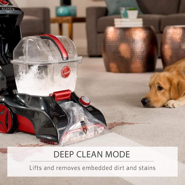 Hoover Power Scrub Elite Pet Upright Carpet Cleaner and Shampooer,  Lightweight Machine, Red, FH50251PC