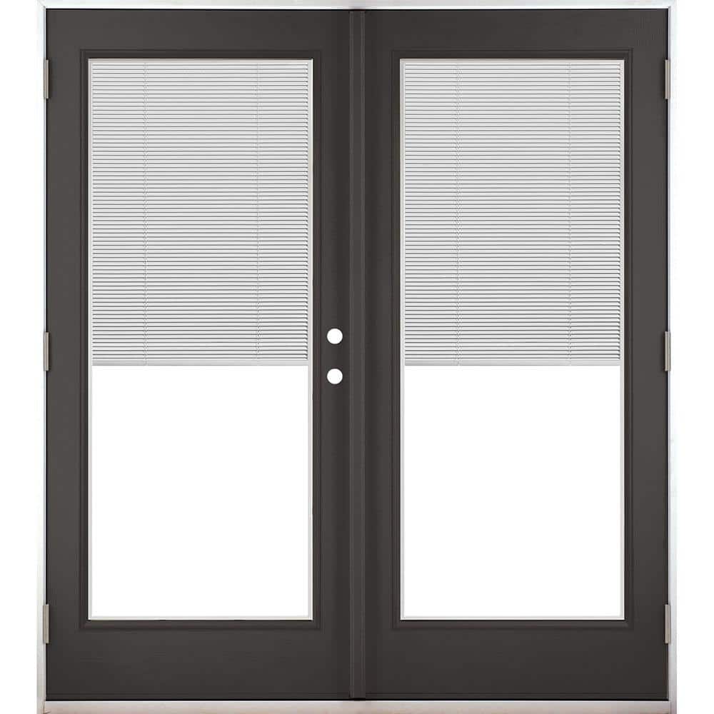 中野庸二、【out door in side(left)】 72 in. x 80 in. Black Right-Hand Outswing Fiberglass Full Lite
