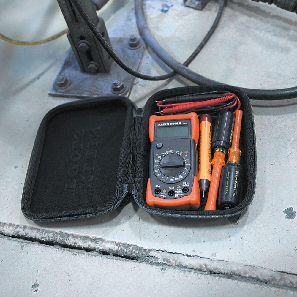 Medium Black and Orange Hard Shell Tool Case Organizer