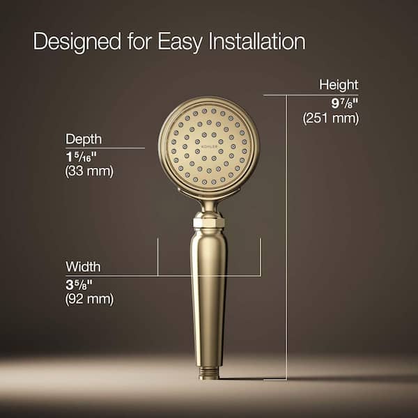 KOHLER Artifacts 1-Spray Patterns 1.75 GPM 3.625 in. Wall Mount