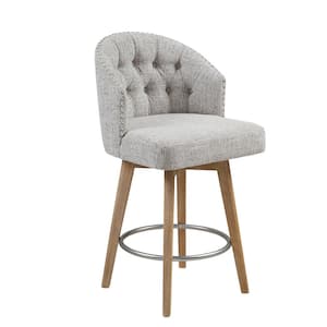 Boyle 26 in. Grey Wood Counter Stool