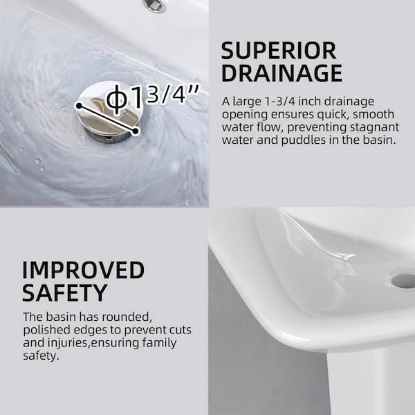 NTQ 24 in. W x 19 in. D Vitreous China U-Shaped Vessel Sink