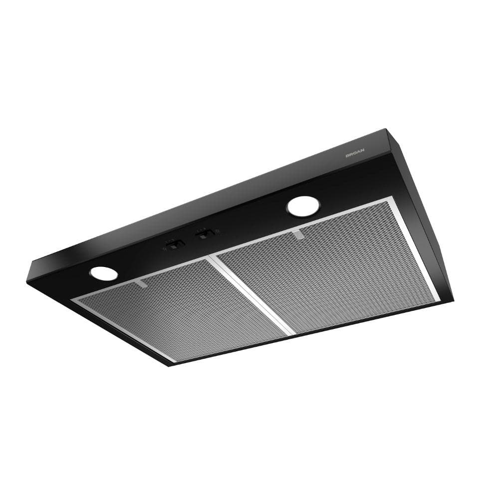 Broan-NuTone 30-Inch Black Stainless Steel Convertible Range Hood