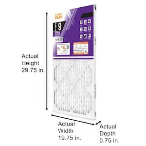 20 in. x 30 in. x 1 in. Superior Pleated Furnace Air Filter FPR 9, MERV 12