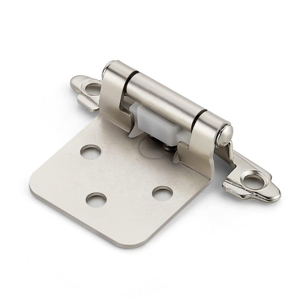 60-Pack 1/2 in. Overlay Cabinet Hinges, Decorative Hardware with Door Bumpers for Kitchen and Cupboard Doors, Silver price history on PriceWatchPro