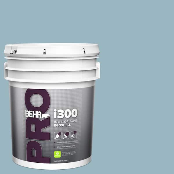 5 gal. #S470-3 Peaceful Blue Eggshell Interior Paint