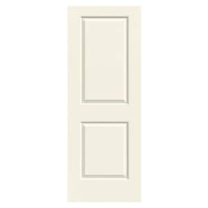 32 in. x 80 in. Cambridge Vanilla Painted Smooth Solid Core Molded Composite MDF Interior Door Slab
