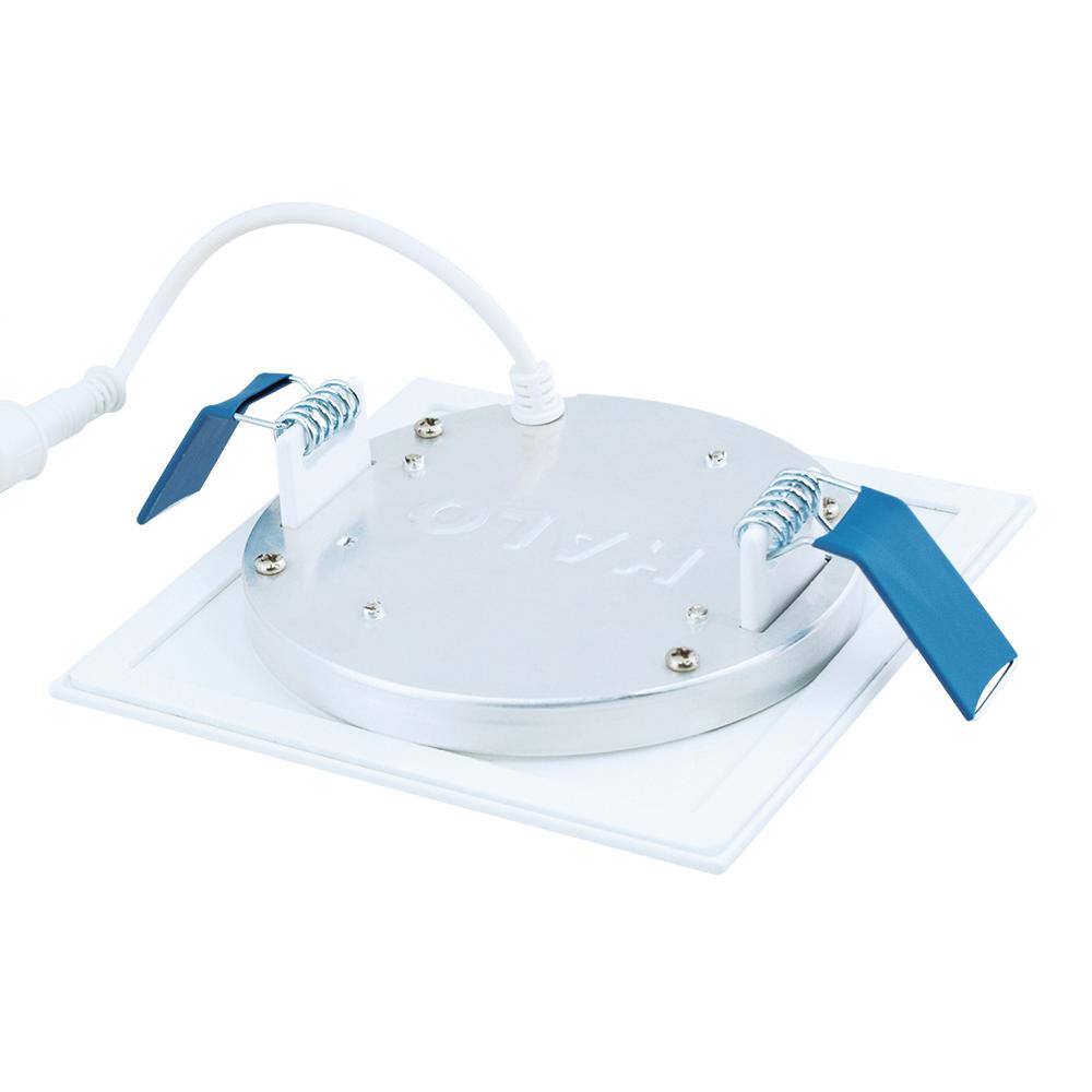 White 4-Inch Square LED Recessed Ceiling and Shower Light