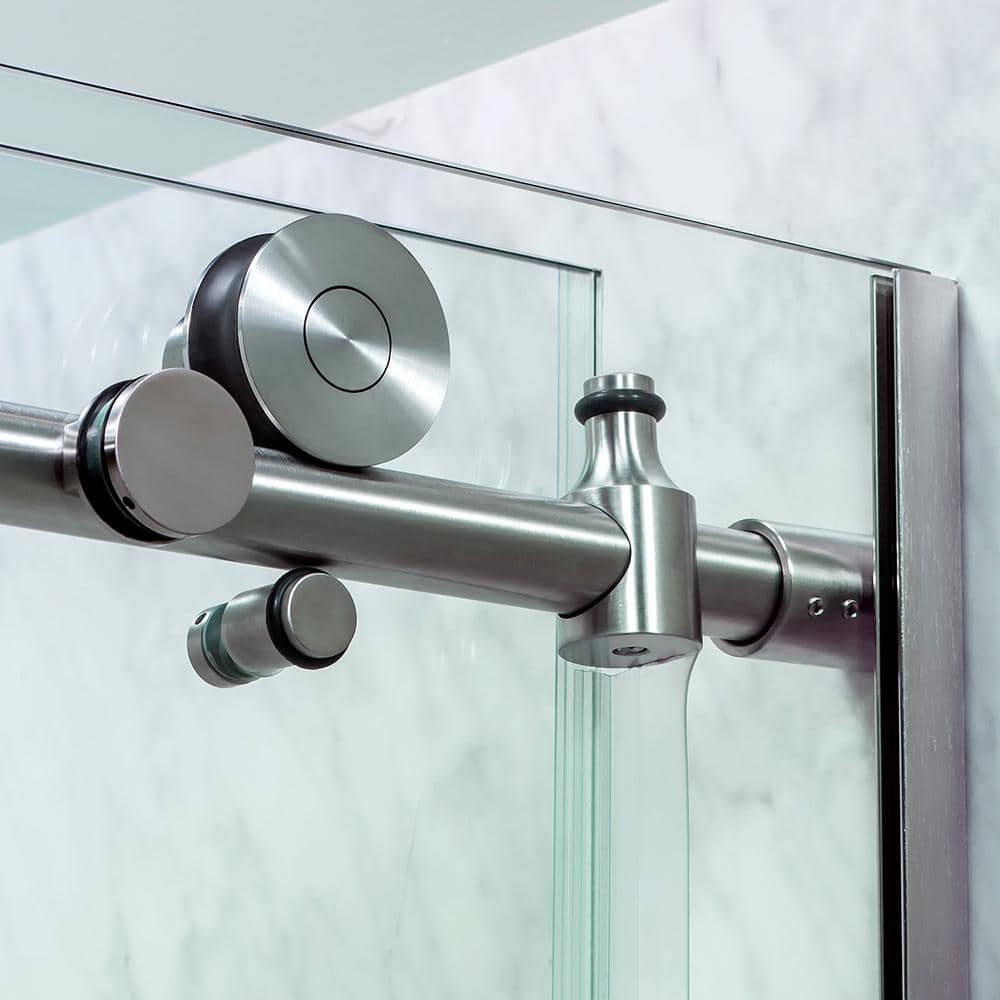 Marina 60" x 76" Brushed Nickel Semi-Frameless Sliding Shower Door