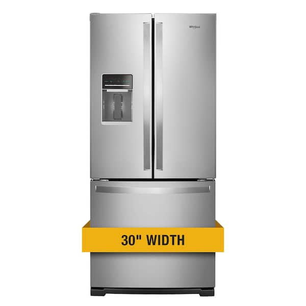 Whirlpool 19.7 cu. ft. French Door Refrigerator in Fingerprint Resistant Stainless Steel