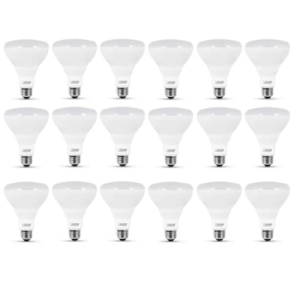 Feit Electric 65-Watt Equivalent BR30 Dimmable CEC Enhance 90+ CRI CEC Title 20 E26 Flood LED Light Bulb, Daylight 5000K (18-Pack)
