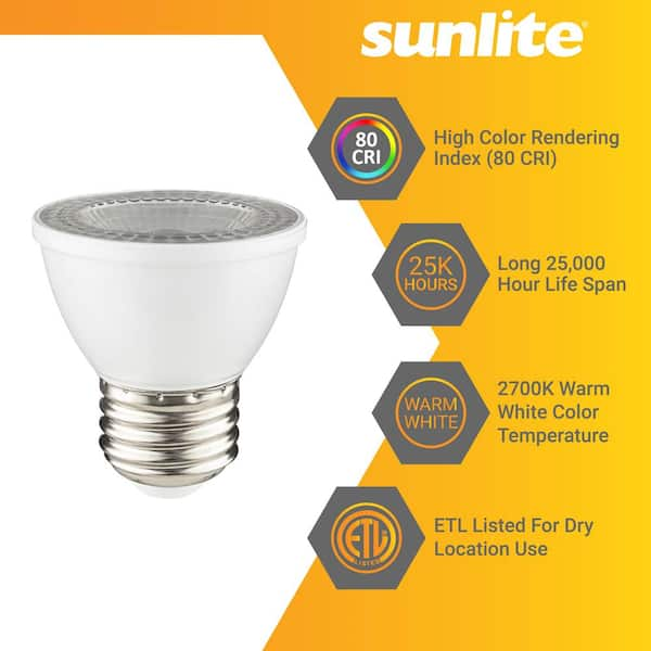 SUNLITE 15w T6 120v Double Contact Base Clear Bulb