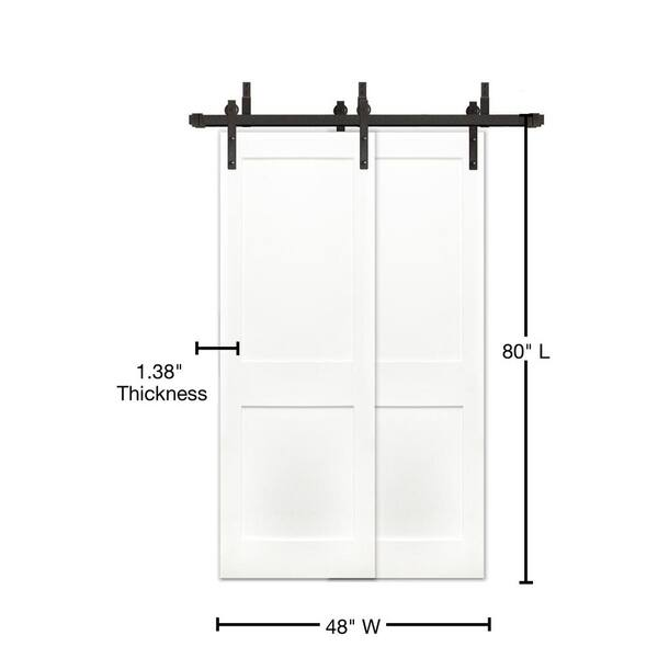 Pacific Entries 48 In X 80 In Bypass 2 Panel Solid Core Prime Pine Wood Sliding Barn Door With Bronze Hardware Kit And Soft Close Byp22sc 40 10b The Home Depot Pacific Entries 48 In X 80 In Bypass 2 Panel Solid Core Prime Pine Wood Sliding Barn Door With Bronze Hardware Kit And Soft Close Byp22sc 40 10b The Home Depot
