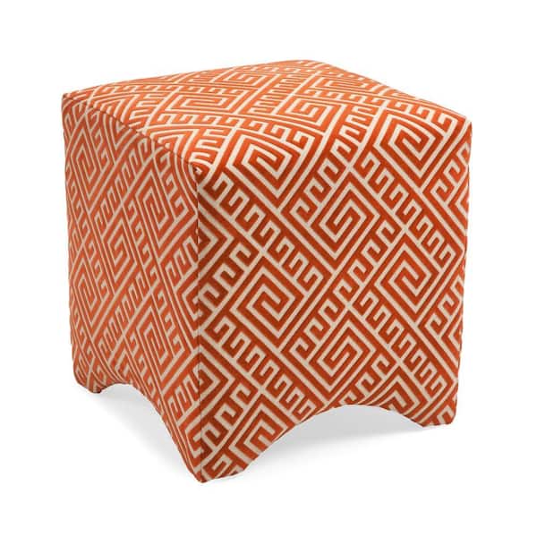 Filament Design Orange Accent Ottoman