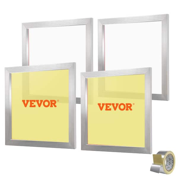 VEVOR Screen Printing Kit, 4 Pieces Aluminum Silk Stencil Printing Frames,  20 x 20 in. Silk Screen Printing Frame SYKJD41102020DC8SV0 - The Home Depot