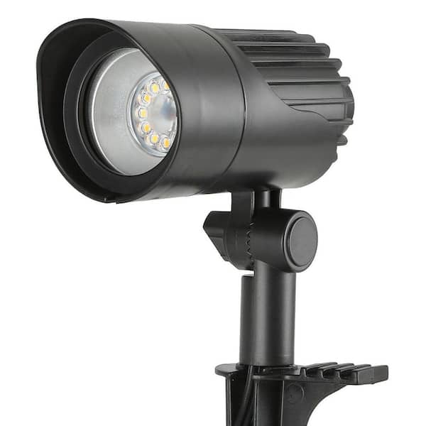 専用 Spotlight Hampton Bay Low Voltage 240 Lumens Black Integrated LED