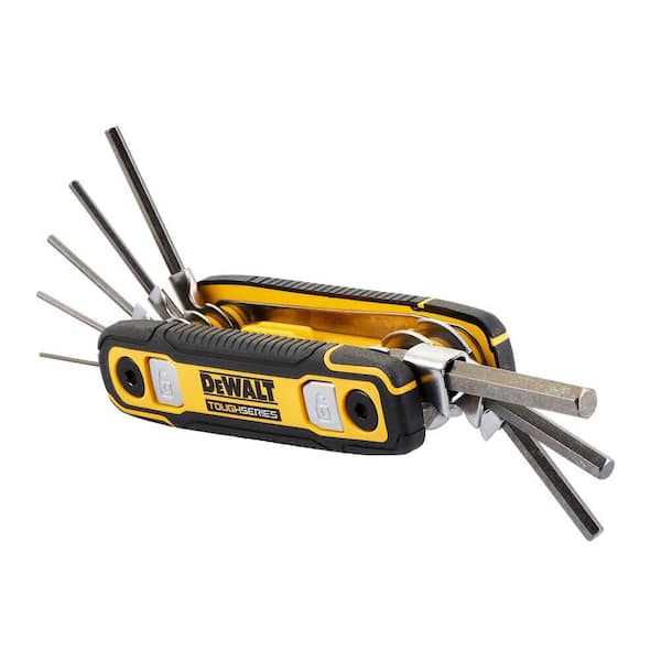 DEWALT TOUGHSERIES Metric Folding Locking Hex Key Set (8-Piece