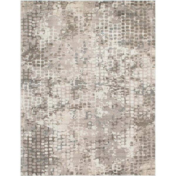 Unique Loom Chromatic Stormy Gray 8 ft. x 10 ft. Area Rug 3142282 The