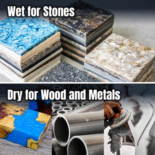 5 in. 8-Hole Hook and Loop Diamond Shaped 120 Grit J-Weight Cloth Backing Sanding Discs for Random Orbital Sanders, 50PK