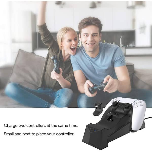 Wasserstein Charging Station for Sony Playstation 5 DualSense Controller -  Make Your PS5 Gaming Experience More Convenient (White)  PS5DualChargerWhtUSA - The Home Depot