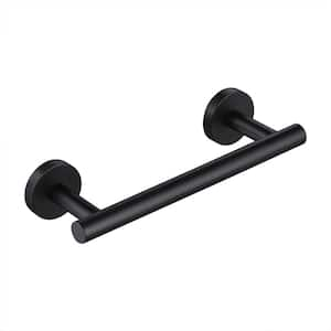 9 in. Wall Mount Hand Towel Bar in Matte Black