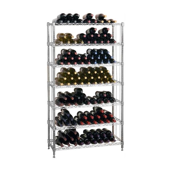 Seville Classics 168-Bottle 7-Shelf Wine Rack, NSF Listed