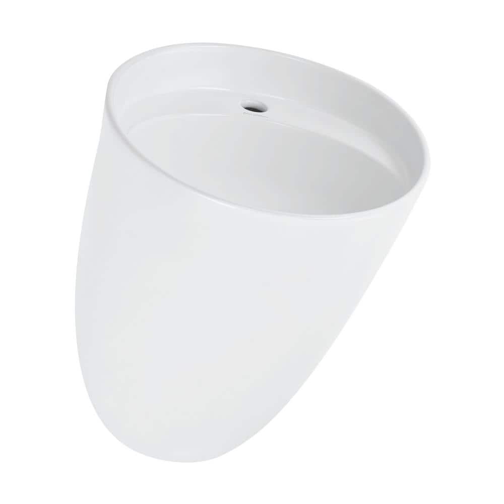 Calice 18" White Ceramic Wall-Mount Bathroom Sink