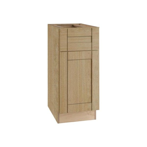 Home Decorators Collection Washington 21 in. W x 21 in. D x 34.5 in. H Assembled Plywood Vanity Base Kitchen Cabinet in Oak with Soft Close Doors