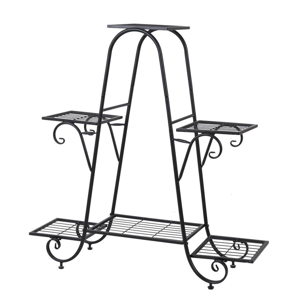 33.5 in. Plant Stand Tall Flower Pot Holder 6-Tier Storage Display Planter 