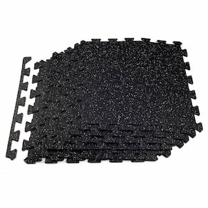 24in. W x 24in. L x 6mm Pro Series Rubber Tile, Rubber Gym/Weight Room Flooring Tiles