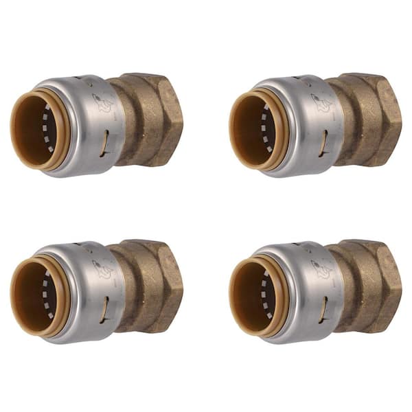 Max 3/4 in. Push-to-Connect x FIP Brass Adapter Fitting Pro Pack (4-Pack)