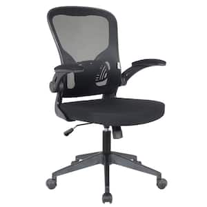Newton Mesh Swivel Office Chair in Black with Adjustable Arms