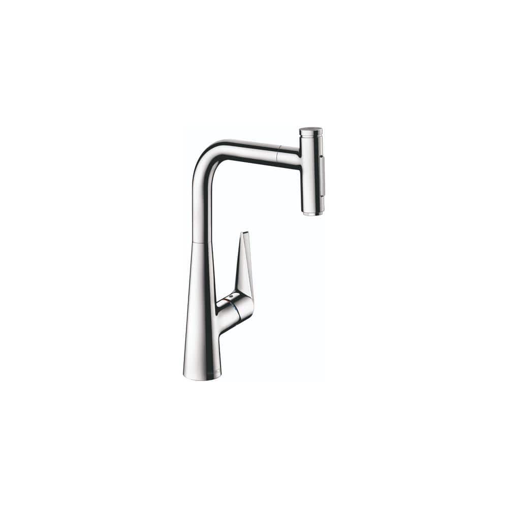 Chrome Brass Pull-Out Spray Deck Mounted Kitchen Faucet