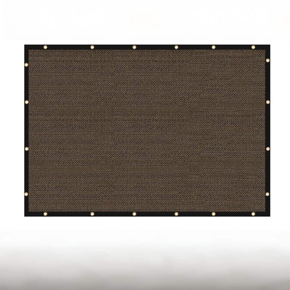 KANAGAWA Privacy Fence Screen 3 x 29 ft. Brown Customized Outdoor Mesh ...