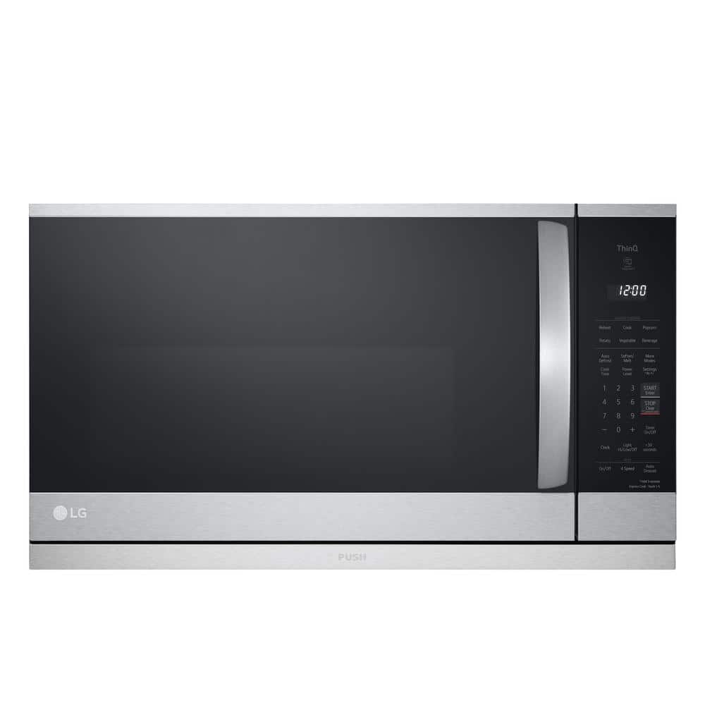LG 2.1 cu. ft. 30 in. Width PrintProof Stainless Steel 1,050Watt Smart