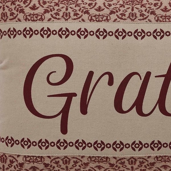 VHC BRANDS Custom House Natural Burgundy Country Jacquard Grateful