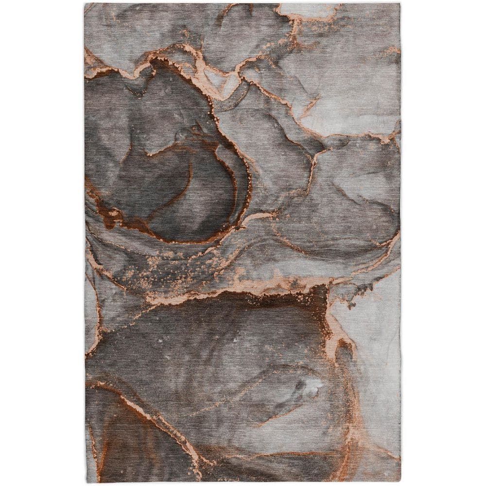Dream Shag Premium Machine Washable Abstract ADS525 Peach 3 ft. x 5 ft. Area Rug price history on PriceWatchPro