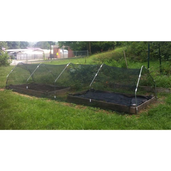 Agfabric - 6 ft. x 10 ft. Black 50% Sunblock Shade Cloth Edge-Cut with Free Clips for Plant Cover Greenhouse