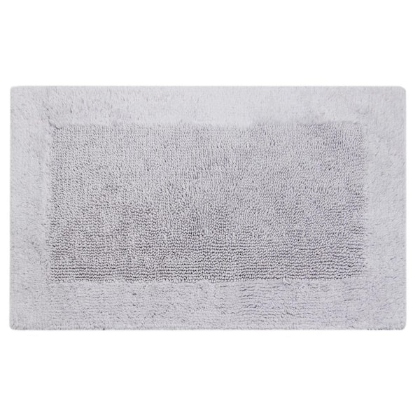 Gray 24 in. x 40 in. Outside Border Cotton Bath Mat 86OBO5407024x40 ...