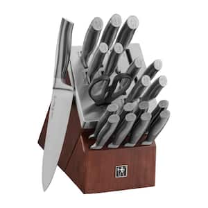  Knife Sets for Kitchen with Block, HUNTER.DUAL 19 Pcs Kitchen Knife  Set with Block Self Sharpening, Dishwasher Safe, Anti-slip Handle, Black:  Home & Kitchen