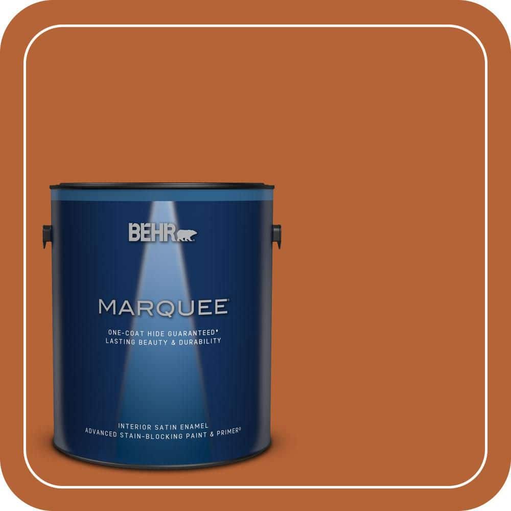 1 gal. #250D-7 Caramelized Orange Satin Enamel Interior Paint & Primer price history on PriceWatchPro