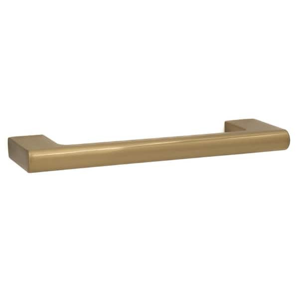 Vail 4 in. (102 mm) Center-to-Center Modern Satin Brass Bar Drawer Pull