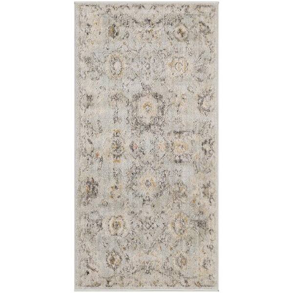Nourison Oushak Home Mint 2 ft. x 4 ft. Floral Traditional Area Rug
